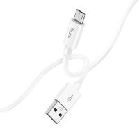 Кабель USB MicroUSB Hoco X87 (2.4А/1 метр) <белый> ― Оптовый PromiseMobile