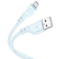 Кабель USB MicroUSB Hoco X97 (2.4А/1 метр) <голубой> ― Оптовый PromiseMobile