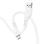 Кабель USB MicroUSB Hoco X97 (2.4А/1 метр) <белый>