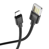 Кабель USB Apple iPhone Lightning Hoco U55 <черный> ― Оптовый PromiseMobile