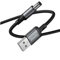 Кабель USB DC 5.5 Hoco X129 (оплетка нейлон, 1 м) <черный> ― Оптовый PromiseMobile