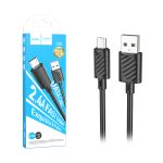 Кабель USB MicroUSB Hoco X88 (2 метра) <черный>