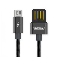Кабель USB MicroUSB Remax RC-080m оплетка металл <черный> ― Оптовый PromiseMobile