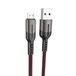 Кабель USB MicroUSB Hoco U68 (1,2 m/4A) <черный>