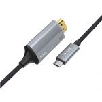 Кабель USB-C HDMI Hoco UA13 (1,8 метра) <серый>