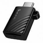 Кард-ридер Hoco HB53 в порт USB-C для MicroSD <черный>
