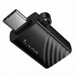 Кард-ридер Hoco HB53 в порт USB-C для MicroSD <черный>