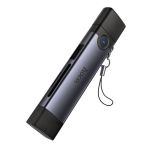 Кард-ридер Hoco HB56B для портов USB-C+Lightning (USB/SD/MicroSD) <серый>