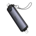 Кард-ридер Hoco HB56B для портов USB-C+Lightning (USB/SD/MicroSD) <серый>