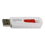 Карта памяти USB 3.0 64 Gb Smart Buy IRON <бело-красный>