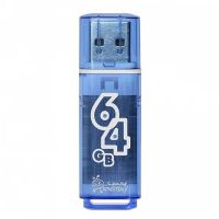 Карта памяти USB 64 Gb Smart Buy Glossy в блистере <синий> ― Оптовый PromiseMobile