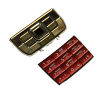 Клавиатура для Nokia E66 комплект <красный> ― Оптовый PromiseMobile