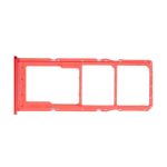 Лоток Sim-карты для Samsung SM-A105F (Galaxy A10), A125F (A12), A205F (A20), A305F (A30), A505F (A50), A705F (A70), A750F (A7 2018), M127F (M12) / Vivo Y91c и карты памяти <красный>