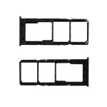 Лоток Sim-карты для Samsung SM-A105F (Galaxy A10), A125F (A12), A205F (A20), A305F (A30), A505F (A50), A705F (A70), A750F (A7 2018), M127F (M12) / Vivo Y91c и карты памяти <черный>