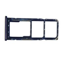 Лоток Sim-карты для Samsung SM-A105F (A10), SM-A125F (A12), SM-A205F (A20), SM-A305F (A30), SM-A505F (A50), SM-A705F (A70), SM-A750F (A7 2018), SM-M127F (M12) / Vivo Y91c и карты памяти <синий> ― Оптовый PromiseMobile
