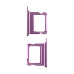 Лоток sim-карты для Apple iPhone 16, 16 Plus (1 Sim) <розовый>