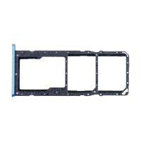 Лоток sim-карты для Realme C11 (RMX2185), C11 2021 (RMX3231) и карты памяти <синий> ― Оптовый PromiseMobile