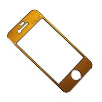 Накладки алюминивые на переднюю и заднюю панель Apple iPhone 4/4s <золотой> ― Оптовый PromiseMobile