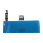 Переходник Apple iPhone 5/iPod Touch 5G аудио для кабеля iPhone 2/3/4 <синий>