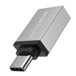 Переходник OTG (USB Host - Type-C) Borofone BV3 <серебристый>