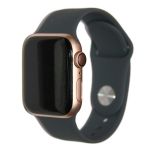 Ремешки для Apple Watch 38/40/41 mm Sport Band силиконовый (размер L) <темно-серый>