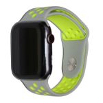 Ремешки для Apple Watch 38/40/41 mm Sport Band силиконовый перфорированный (размер L) <серо-зеленый>