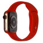 Ремешки для Apple Watch 38/40/41 mm Sport Band силиконовый (размер S) <светло-красный>