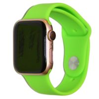 Ремешки для Apple Watch 38/40/41 mm Sport Band силиконовый (размер S) <салатовый> ― Оптовый PromiseMobile
