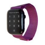 Ремешки для Apple Watch 38/40/41 mm металлический миланский <фиолетовый>