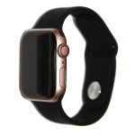 Ремешки для Apple Watch 38/40/41 mm Sport Band силиконовый (размер L) <черный>