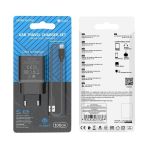 Сетевое зарядное устройство USB Borofone BA52A (2A/кабель Type-C) <черный>