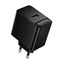 Сетевое зарядное устройство USB Borofone BAS17A (65W/QC3.0/PD/Type-C/USB) <черный> ― Оптовый PromiseMobile