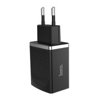 Сетевое зарядное устройство USB Hoco C42A <черный> ― Оптовый PromiseMobile