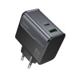 Сетевое зарядное устройство USB Hoco CS74A (45W/QC3.0/USB-C) <черный>