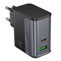 Сетевое зарядное устройство USB Hoco CS74A (45W/QC3.0/USB-C) <черный> ― Оптовый PromiseMobile