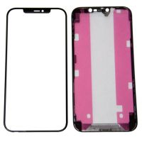 Стекло для Apple iPhone 12 Pro Max в сборе с рамкой и OCA пленкой <черный> ― Оптовый PromiseMobile