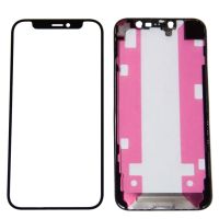 Стекло для Apple iPhone 12 mini в сборе с рамкой и OCA пленкой <черный> ― Оптовый PromiseMobile