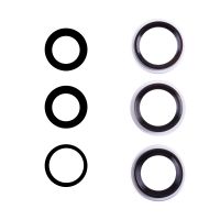 Стекло камеры для Apple iPhone 17 Pro, 17 Pro Max (комплект 3 шт.) <серебристый> ― Оптовый PromiseMobile