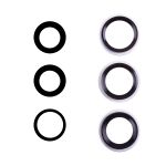 Стекло камеры для Apple iPhone 17 Pro, 17 Pro Max (комплект 3 шт.) <серебристый>