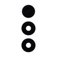 Стекло камеры для Realme C71 (RMX5303), P3 Lite (RMX5300) (комплект 3 шт.) <черный> ― Оптовый PromiseMobile