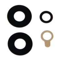 Стекло камеры для Xiaomi Poco M5 (22071219CG) (комплект 3 шт.) <черный> ― Оптовый PromiseMobile