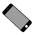 Стекло для Apple iPhone 5, 5c, 5s, SE <черный>