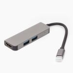 USB HUB для порта USB-C BYL-2011N (2 USB/HDMI) <серый>