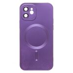 Чехол для Apple iPhone 12 силиконовый Matte MagSafe <пурпурный>
