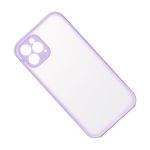 Чехол для Apple iPhone 12 Pro пластиковый с окантовкой <фиолетовый>