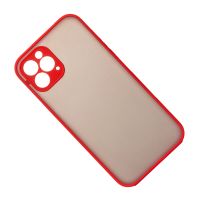 Чехол для Apple iPhone 12 Pro пластиковый с окантовкой <красный> ― Оптовый PromiseMobile