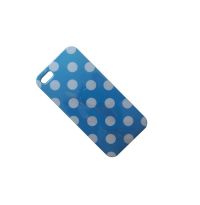 Promisemobile.ru: купить Чехол Apple iPhone 5/5s силиконовый "Горошек" <бирюзово-белый>, продажа Чехол Apple iPhone 5/5s силиконовый "Горошек" <бирюзово-белый>
