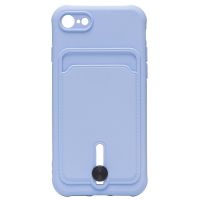 Чехол для Apple iPhone 7, 8, SE 2020, SE 2022 силиконовый с картхолдером №4 <светло-фиолетовый> ― Оптовый PromiseMobile