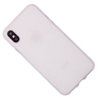 Чехол для Apple iPhone X, iPhone Xs силиконовый матовый <белый> ― Оптовый PromiseMobile