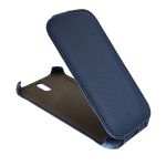 Чехол для HTC One SV флип кожзам №1 <синий>